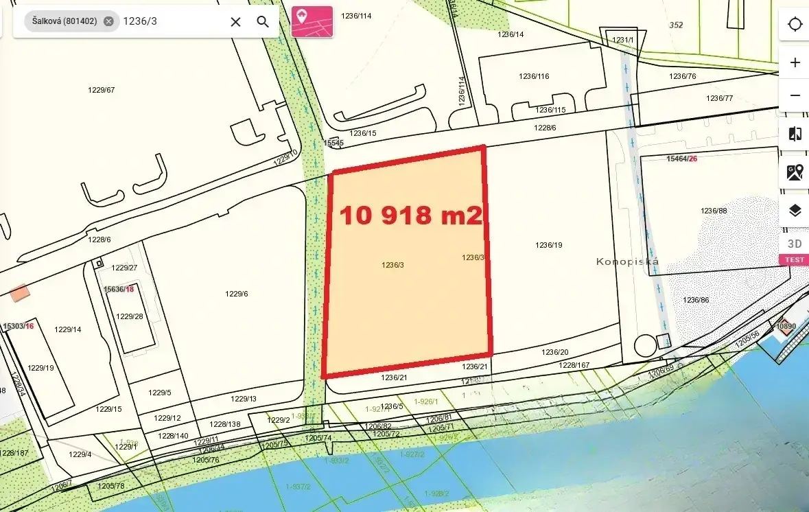 Stavebný pozemok 10 918 m² – Šalková, Banská Bystrica
