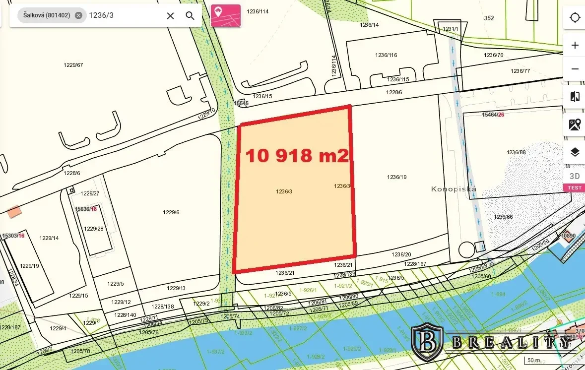 Stavebný pozemok 10 918 m² – Šalková, Banská Bystrica